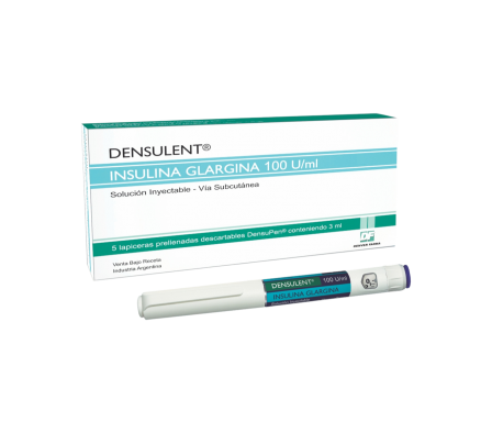 DENSULENT INSULINA X 5 LAPICERAS PRE LLENADAS X 3 ML