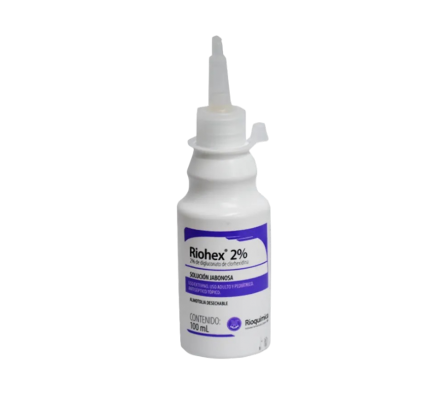 RIOHEX 2 SOLUCION JABONOSA CLOREXIDINA FCO X 100 ML