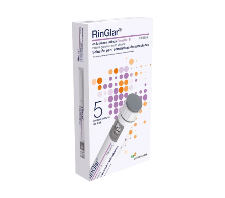 RINGLAR INSULINA GLARGINA100ULML X 5 LAPICERA