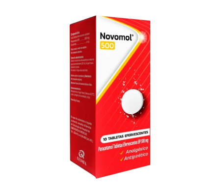 novomol 500 mg frasco x 10 tableta eferv.