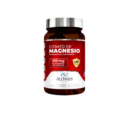 ALLWAYS CITRATO-MAGNESIO 600 MG FCO.X 60 CAPS