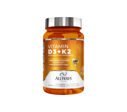 ALLWAYS VITAMIN D3-K2 500MG FCO X 60 CAPS