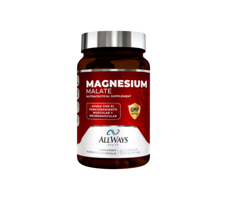 ALLWAYS MAGNESIUM MALATE 500MG FCO X 60 CAPS