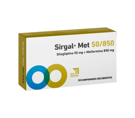 SIRGAL MET 50/850 CAJA X 30 COMPRIMIDOS RECUB.