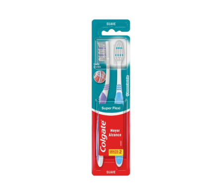 COLGATE CEPILLO DENT SUPER FLEX X 2 PACK