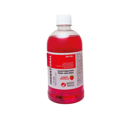 HIDRAT ORAL SUSP. SABOR FRUTILLA FCO. X 500 ML.