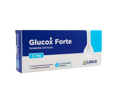 GLUCOX FORTE 1.7 SOL. INY.CAJA X 4 JER. PRELL. X 0,6 ML.