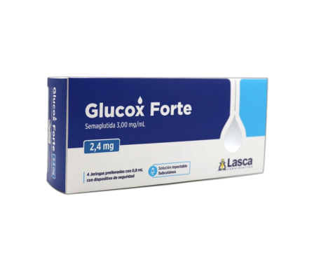 GLUCOX FORTE 2.4 SOL. INY.CAJA X 4 JER. PRELL. X 0,6 ML.