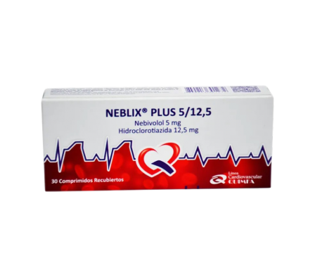 NEBLIX PLUS 5-12,5 MG CAJA X 30 COMPRIMIDOS