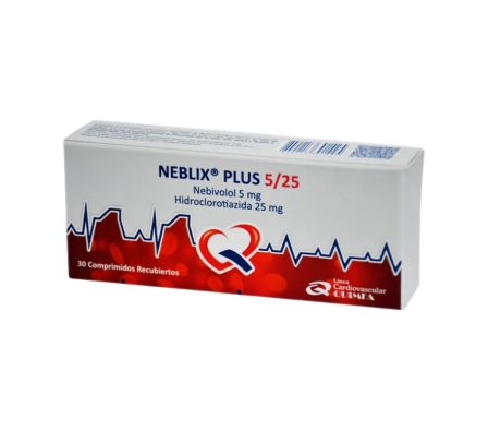 NEBLIX PLUS 5-25 MG CAJA X 30 COMPRIMIDOS