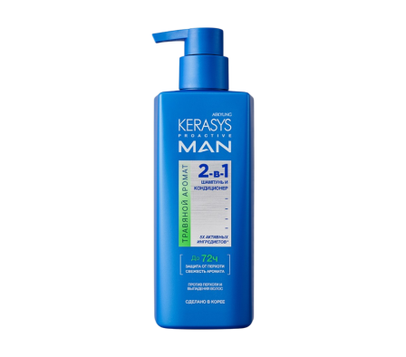 KERASYS PRO ACTIVE MAN SHAMPOO 2IN1 HERBAL 400ML