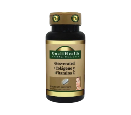 QUALIHEALTH RESVERASTROL COLLA Y VITAM C X 60 CAPS