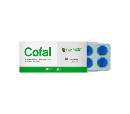 COFAL SABOR EUCALIPTO X 10 CARAMELOS