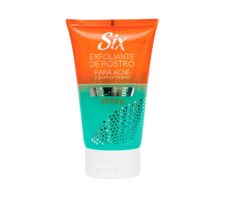six exfoliante para acne y puntos negros 100 gr