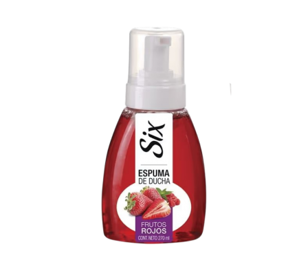SIX ESPUMA DE DUCHA FRUTOS ROJOS 270 ML