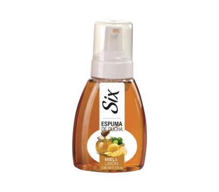 SIX ESPUMA DE DUCHA MIEL Y LIMÓN  270 ML