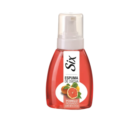 SIX ESPUMA DE DUCHA POMELO ROSADO 270 ML