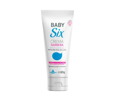 SIX BABY CREMA PROTECTORA OXIDO DE ZINC Y VITAMINAS A Y D FCO X 80 GR
