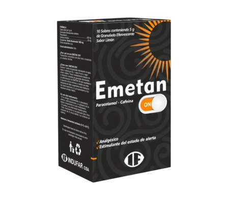 EMETAN ON CAJA  X 10 SOBRES SABOR LIMON