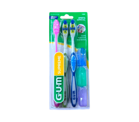 GUM CEPILLO SUPREME MEDIO C/LIMPIADOR DE LENGUA