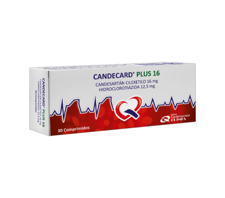 CANDECARD PLUS 16/12,5 MG CAJA X 30 COMPRIMIDOS