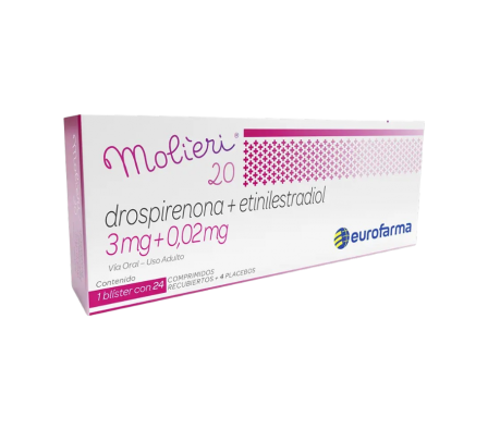 MOLIERI 20 MG CAJA X 28 COMPRIMIDOS