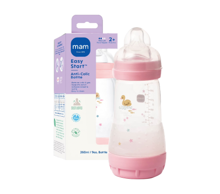 MAM MAMADERA EASY START 260 ML UN ROSA MA01512