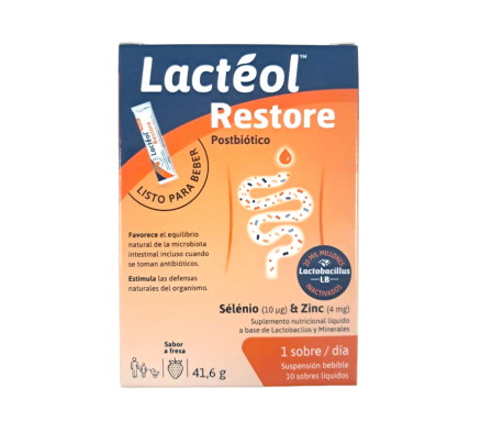 LACTEOL RESTORE CAJA X 10  STICKS BEBIBLES