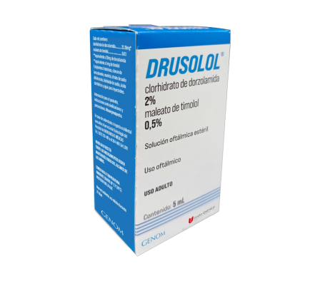 drusolol solucion oftalmica frasco x 5 ml