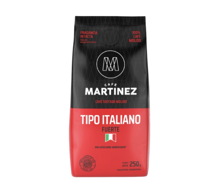 CAFE MARTINEZ MOLIDO FUERTE  ITALIANO   250GR