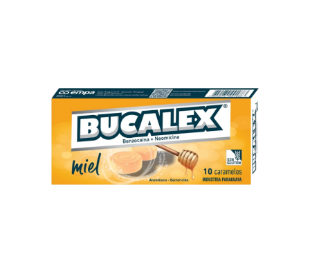 BUCALEX MIEL  CARAMELOS CAJA X 10 UNIDADES