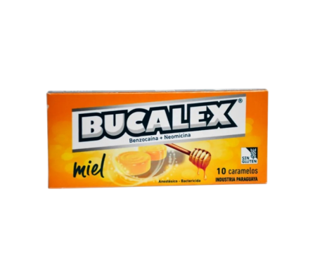 BUCALEX MIEL  CARAMELOS CAJA X 10 UNIDADES