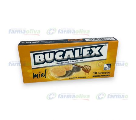 BUCALEX MIEL  CARAMELOS CAJA X 10 UNIDADES