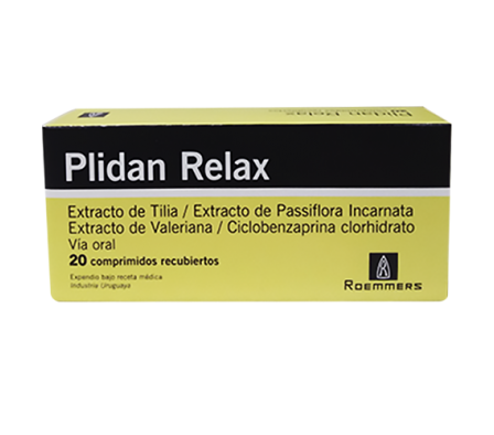 PLIDAN RELAX X 20 COMPRIMIDOS