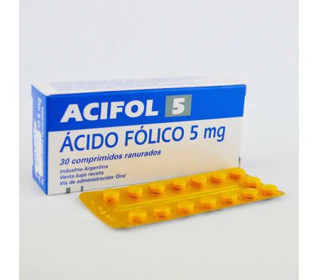 ACIFOL 5MG COMP. CAJA X 30