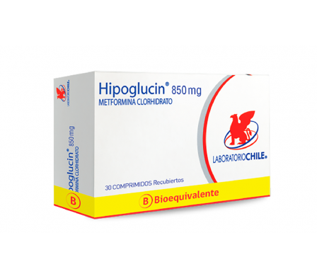 HIPOGLUCIN 850MG COMP. CAJA X 30