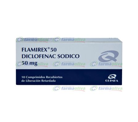 FLAMIREX 50MG T-REC CAJA X 10