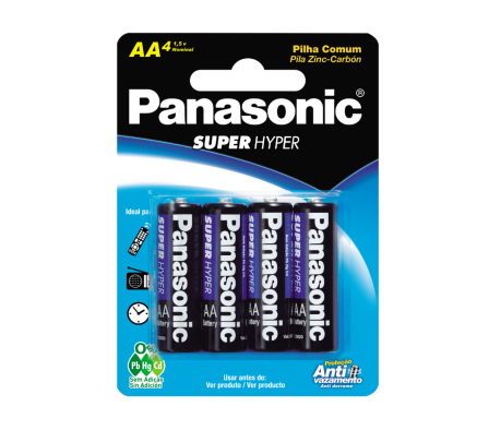 PANASONIC PILA ALCALINA AAA X 4 UNID.