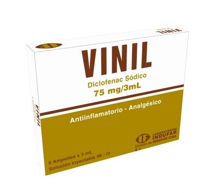 VINIL 75 MG AMP X UND