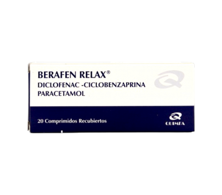 BERAFEN RELAX 50MG T-REC CAJA X 20