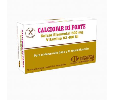 CALCIOFAR D3 FORTE 1235MG CO-RV CAJA X 30