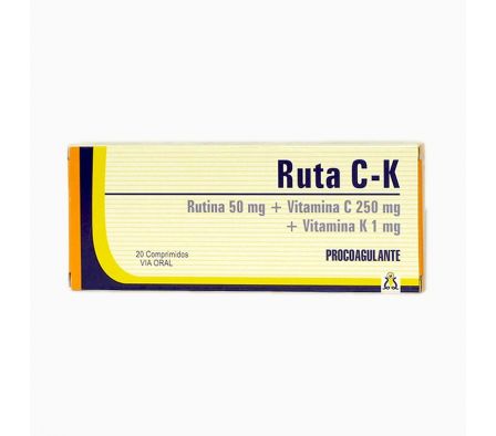 RUTA CK 250MG TABL. CAJA X 20