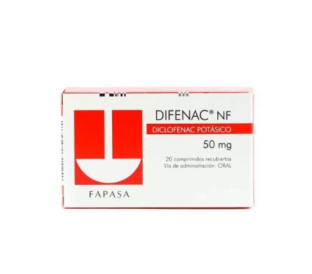 DIFENAC N.F. 50MG TABL. CAJA X 20