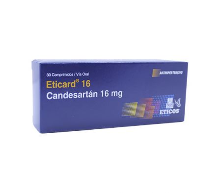 ETICARD 16MG TABL. CAJA X 30