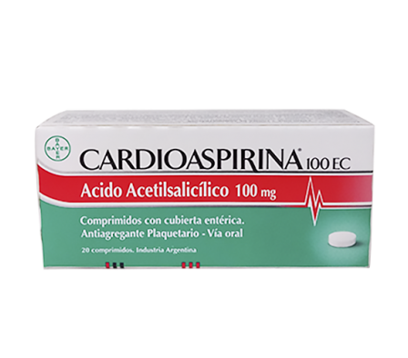 CARDIOASPIRINA 100MG COMP. CAJA X 20