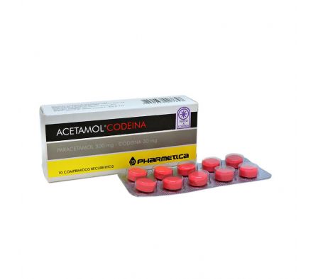 ACETAMOL CODEINA 500MG/30MG T-REC CAJA X 10