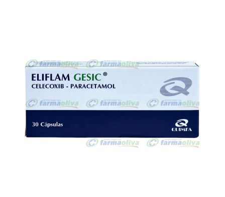 ELIFLAM GESIC 600MG CAPS CAJA X 30