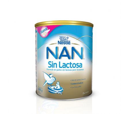 NAN SIN LACTOSA SIN CONCENTRACION SP-OR ENVASE X 400GR