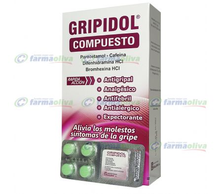 GRIPIDOL COMPUESTO (25X4) BLISTER X 4 COMPRIMIDOS