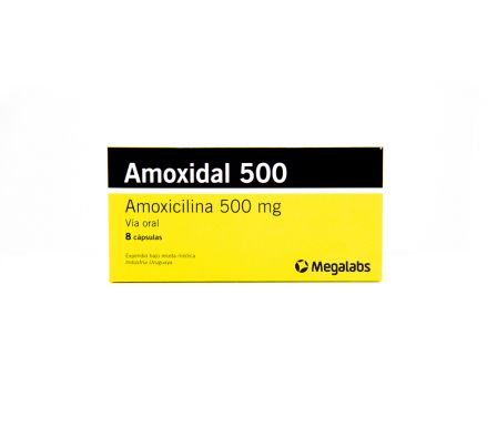 AMOXIDAL 500MG CAPS CAJA X 8